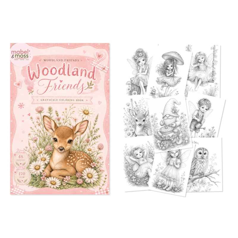 Mabel & Moss - Woodland Friends - Coloring Book