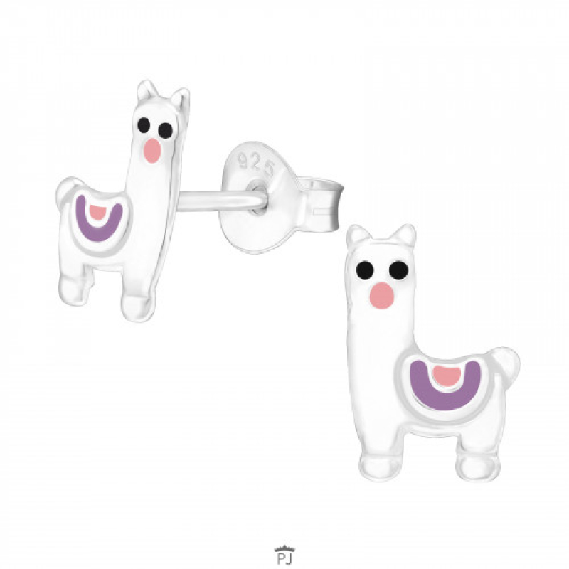 Oorknopjes zilver alpaca