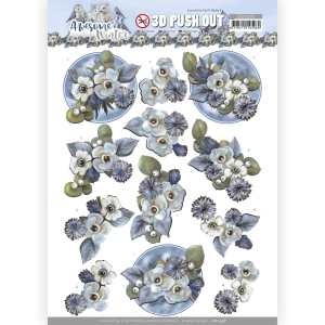 3D Push Out - Amy Design - Awesome Winter - Winter Flowers