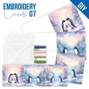 Stitch and Do Cards 7 - Berries Beauties - Penguins