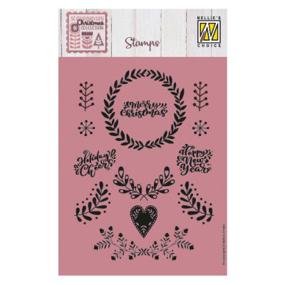 Nellie's Choice • Clear Stamps Kerstkrans 13st.