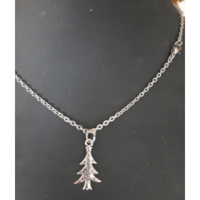 Ketting met hanger: kerstboom