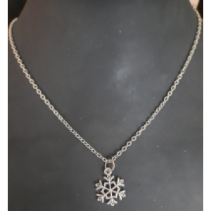 Ketting met hanger: sneeuwvlok