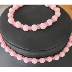 Kinderketting met armband rose