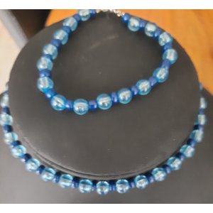 Kinderketting met armband blauw