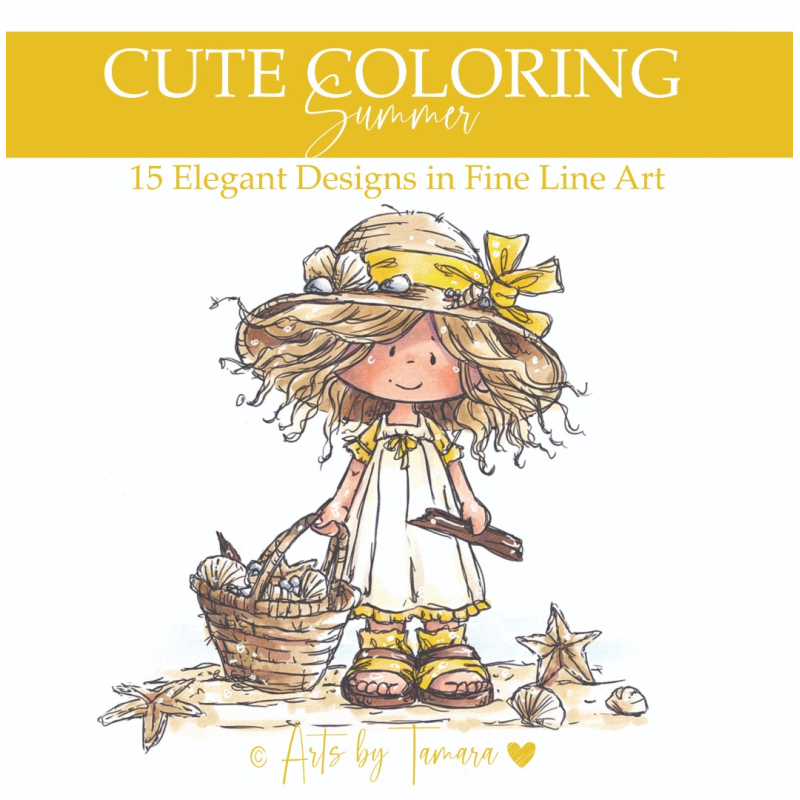  Kleurboek: Arts by Tamara - Cute Coloring - Summer