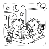 Findit Color - Coloring Book - Cozy Dragon Days ( leverbaar vanaf donderdag 11 juni)