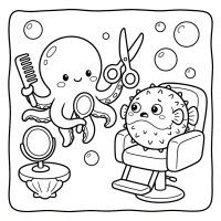 Findit Color - Coloring Book - Cozy Ocean Days ( leverbaar vanaf donderdag 11 juni)