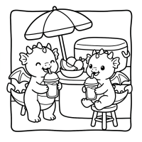Findit Color - Coloring Book - Cozy Dragon Days ( leverbaar vanaf donderdag 11 juni)