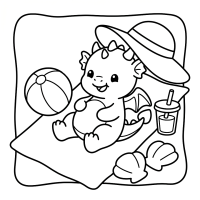 Findit Color - Coloring Book - Cozy Dragon Days ( leverbaar vanaf donderdag 11 juni)