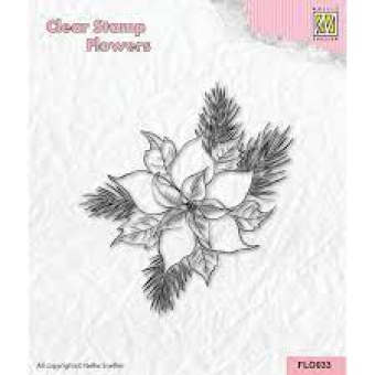 Nellie Snellen • Flower Clear Stempels Poinsetta