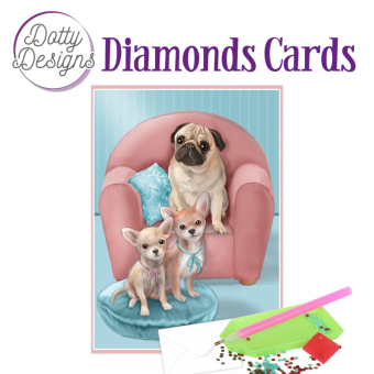 Dotty Designs Diamonds Card - Dogs
