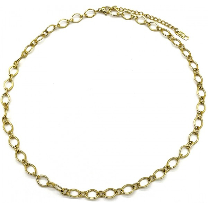 Ketting  goudkleurig nikkelvrij met open schakels