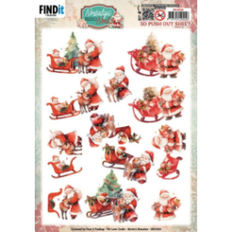  3D Push Out - Berries Beauties -Nostalgic Noel - Nostalgic Sleigh