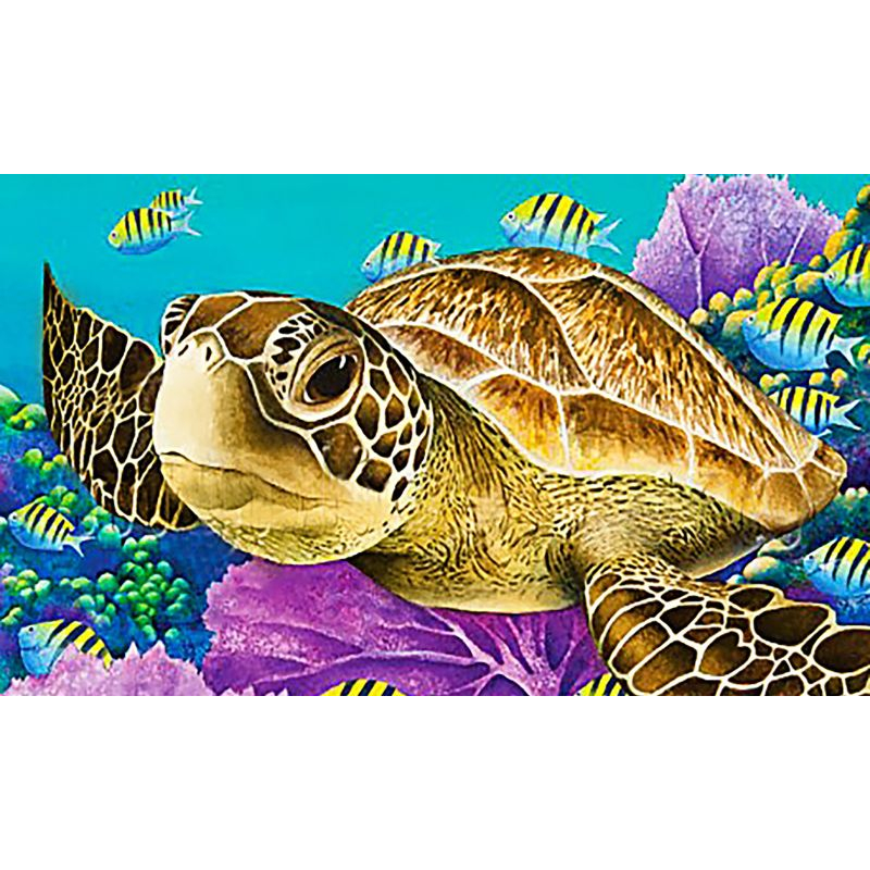 Diamond painting kit 25x15cm: schildpad