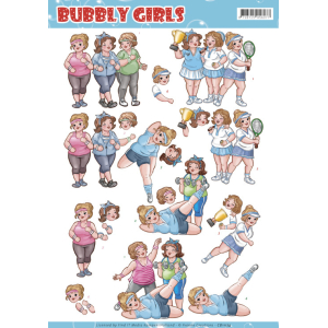  3D-knipvel - Sports - Bubbly Girls - Yvonne Creations