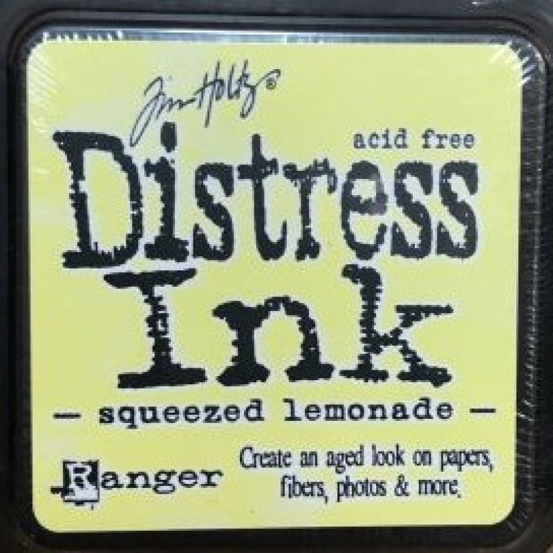 Mini Distress ink: squeezed lemonade
