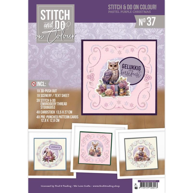 Stitch and do on Colour  037 - Pastel Purple Christmas