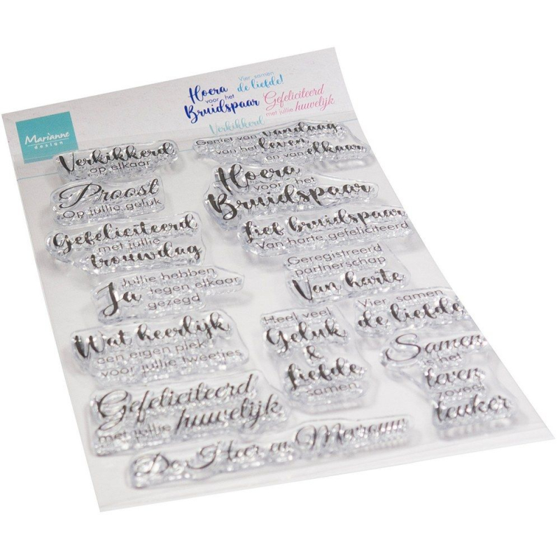 Marianne Design • Clear Stamp Vier de liefde