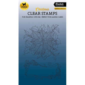 Studio Light • Essentials Clear Stamp pointsetta