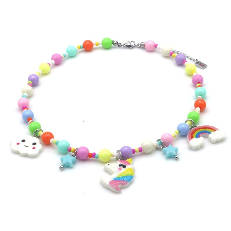 Kinderketting K3 Bijoux Ketting Multi Color met 3 Bedels