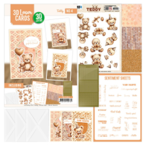 3D and Do - Laser Cards 4 - Teddy