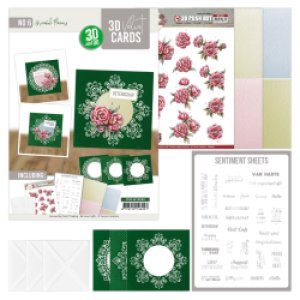 3D Velvet Cards 4K nr.6 - Graceful Flowers