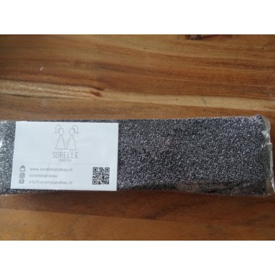 Bandeau 810 grijs glitter