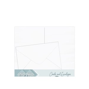 Enveloppen 10 x 15cm + 3 blanco kaarten wit