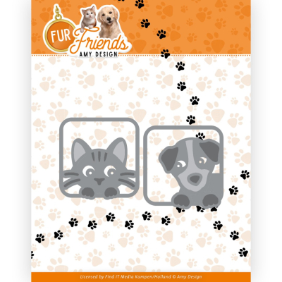 Dies - Amy Design - Fur Friends - Peek a Boo