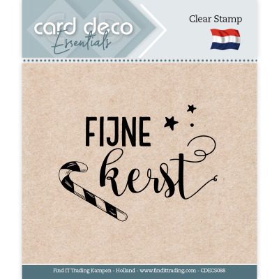 Card Deco Essentials - Clear Stamps - Fijne kerst