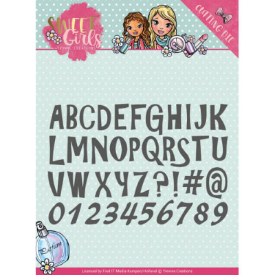 Die - Yvonne Creations - Sweet Girls - Lovely Alphabet