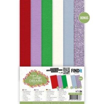 Linen Cardstock Pack - Amy Design - Tulip Dreams - 4K