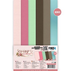 Linen Cardstock Pack - Amy Design - Sewing Serenity - 4K