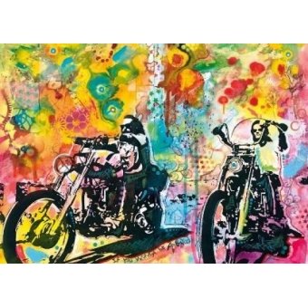 Mona Lisa diamond painting 50x40cm: bikers