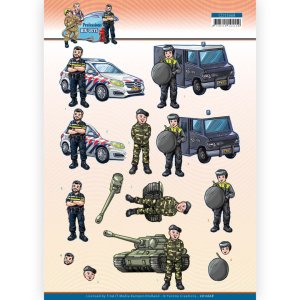  3D-knipvel - Police - Big Guys Professions 