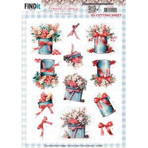 3D knipvel - Berries Beauties - Frosted Florals - Tin