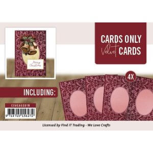 Velvet Cards A6- Cards only - rood