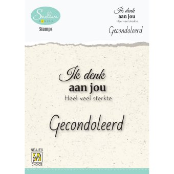Nellie's Choice • Clear Stempel Nederlands Condoleance Teksten Nr. 2