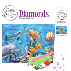 Dotty design diamond painting 42x29,7cm: underwater world