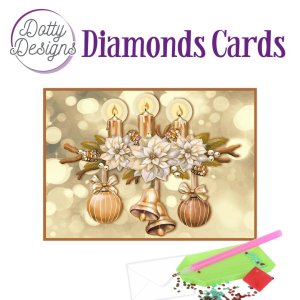 Dotty Designs Diamond Cards - Christmas Candles 1182
