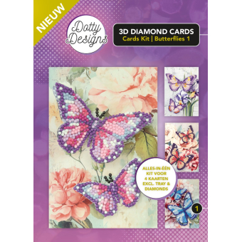 Dotty Designs Diamond 3D Cards Kit 01 Butterflies (1) 