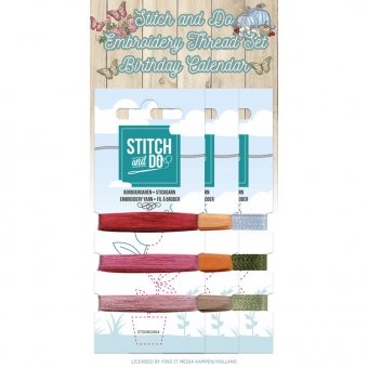Stitch and Do Embroidery borduurgaren voor verjaardagskalender