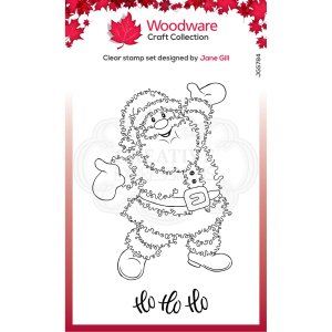 Woodware • Festive fuzzies clear singles stempel Santa (stamp)