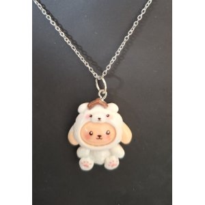 Kinderketting monster wit