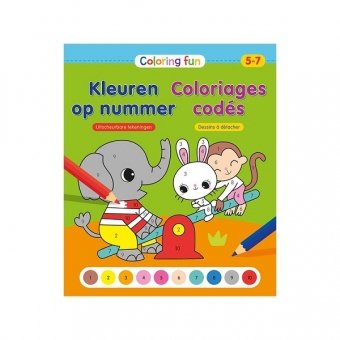  Kleuren op nummer Deltas Coloring Fun - kleurblok (5-7 jaar)