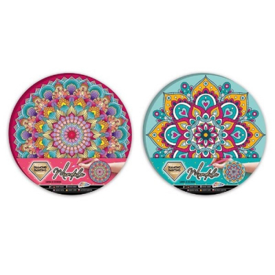 Diamond painting grafix mandala 30x30 roze