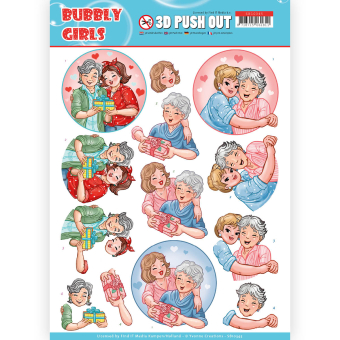3D Push Out - Yvonne Creations- Bubbly Girls - Mothersday