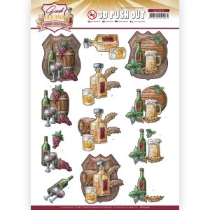  3D-Push out - Whiskey - Good Old Days by Yvonne Creations