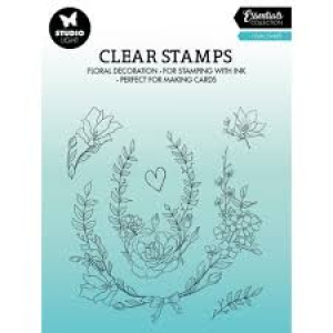 Studio Light • Essentials Clear Stamp floral decoration